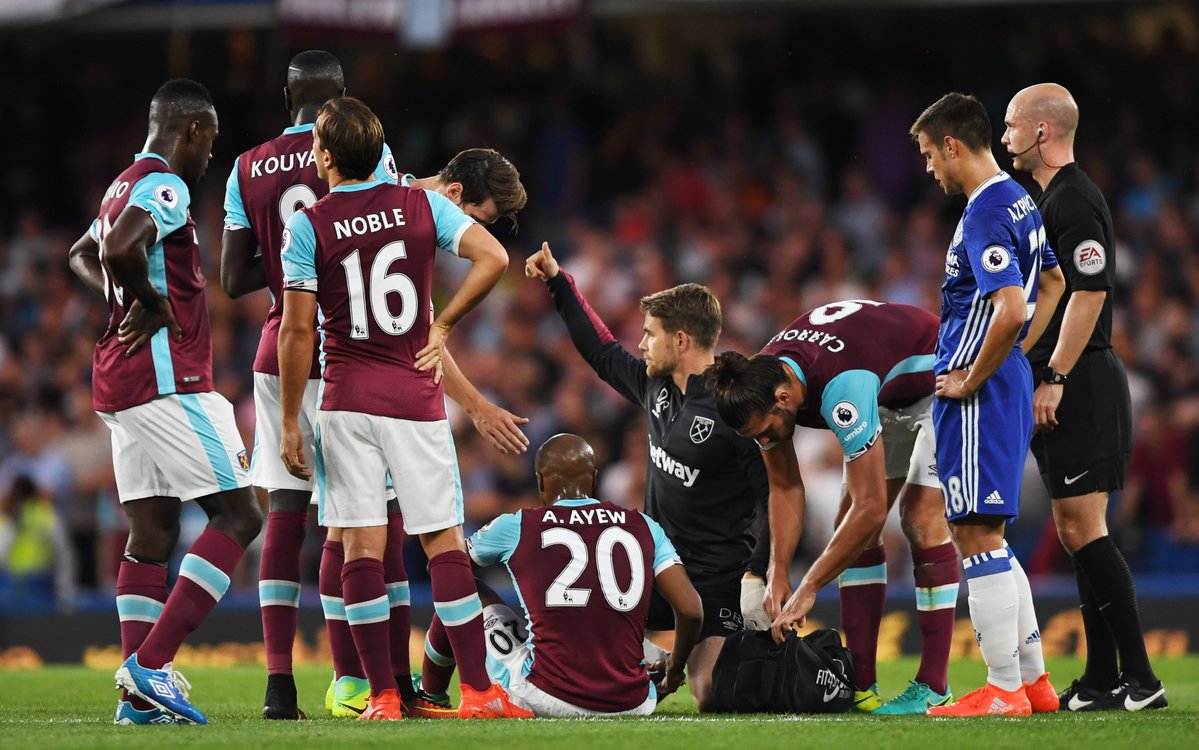 Ayew desfalca o West Ham durante quatro meses