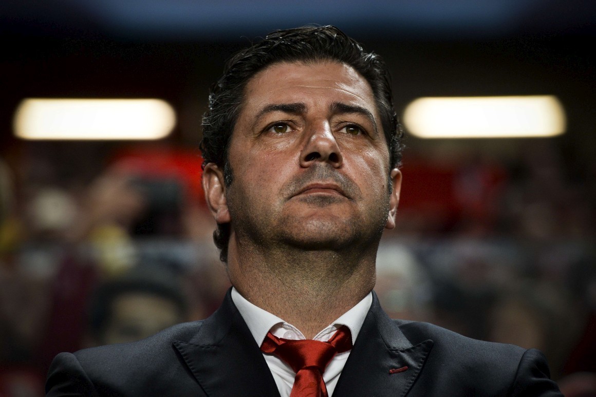 O onze do Benfica frente ao SC Braga