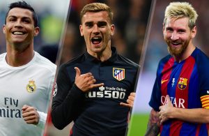 Griezmann será o substituto de Messi e Ronaldo para Trezeguet