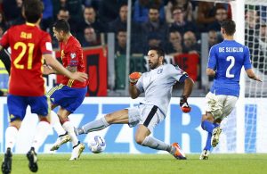 Desta vez, Buffon foi o ‘vilão’ no Itália-Espanha