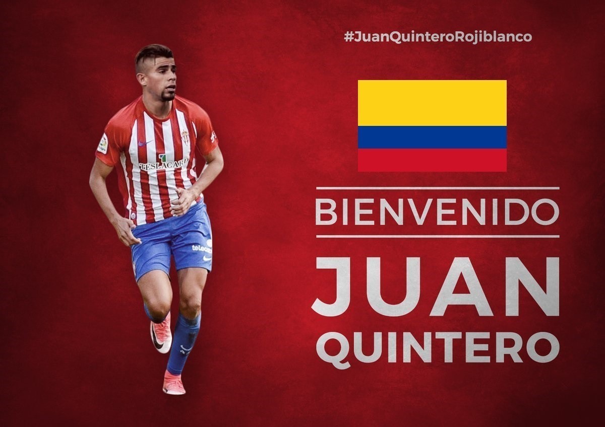 OFICIAL: Juan Quintero é ‘rojiblanco’