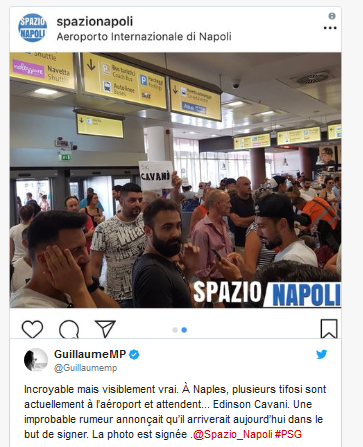 Desejo “Napolitano” enche aeroporto da cidade.