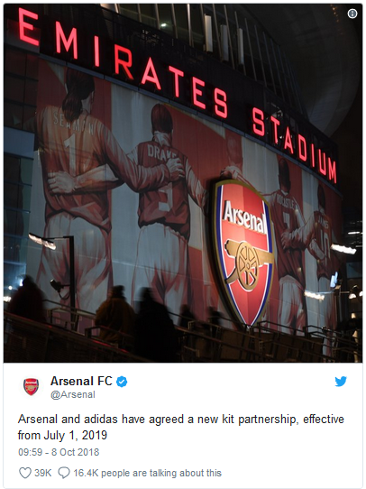 “Gunners” oficialização contrato milionário.