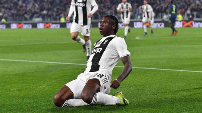 Juventus em dificuldades, poderá ter de vender Kean.