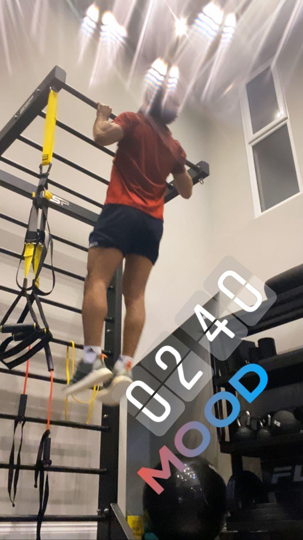 Salah a treinar já de madrugada!