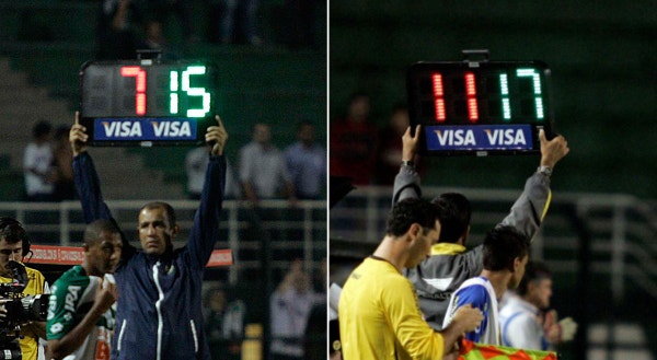 Substituição aumentam para 5!