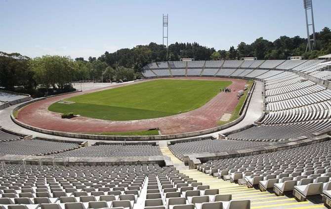 Belenenses e Barcelona no Jamor.