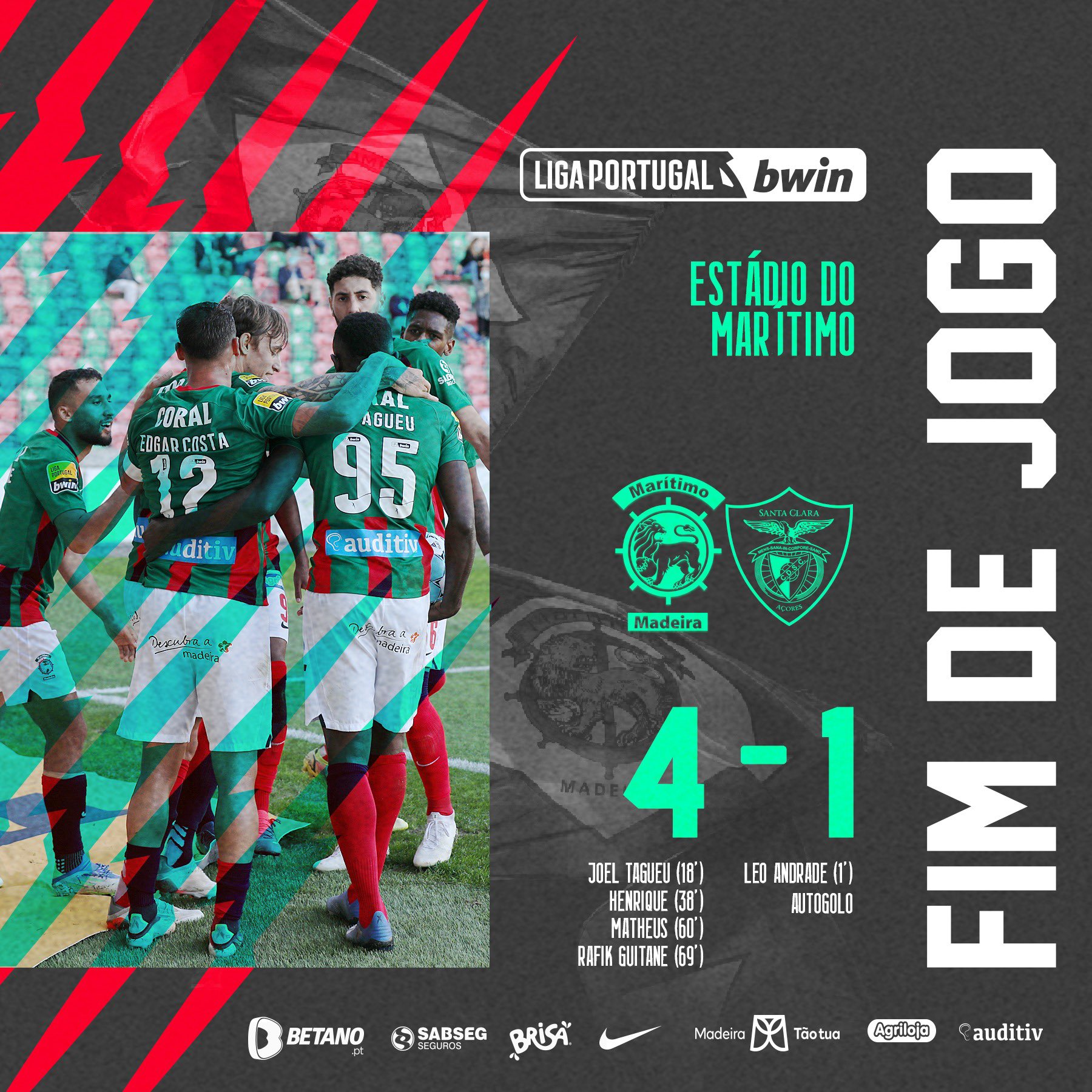 Marítimo x Santa Clara como aconteceu – Resultado, destaques e reação