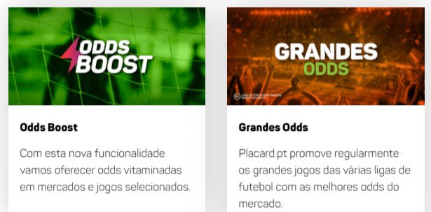 Existem promoções ou bónus Placard