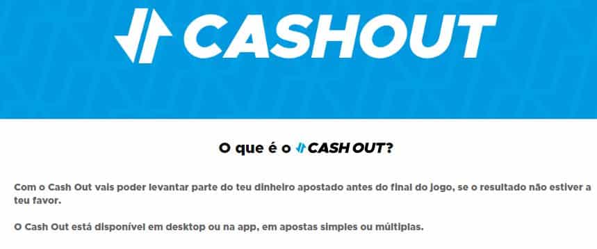 Cashout - Reduza as suas perdas nos jogos que não lhe são favoráveis